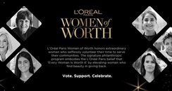 巴黎欧莱雅公布入选2019年度Women of Worth女性公益领袖名单