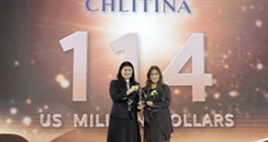 克丽缇娜五度荣获"台湾前 25 大国际品牌"